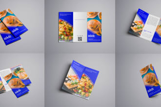 design modern flyer, bifold or trifold brochure for your company