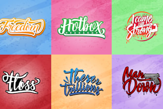 custom lettering logo and brandbook guidelines