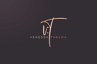 design minimalist and signature logo
