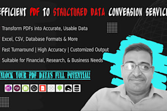 convert PDF catalogs into clean structured excel or CSV