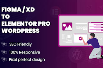 convert figma to wordpress, xd to wordpress using elementor