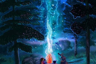 create beautiful digital fantasy art