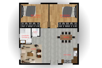 create architectural 2d floor plan design and 3d rendering