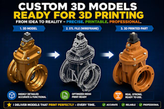 create custom 3d models ready for 3d printing