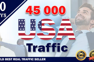 bring unlimited organic targeted usa web traffic