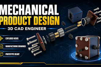 be your mechanical product design and 3d cad engineer