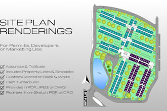 render your site plans in photoshop