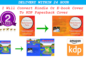 convert kindle or ebook cover to KDP paperback cover
