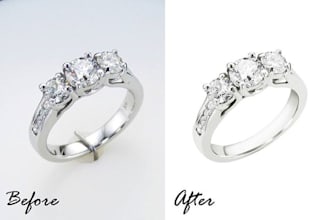 do jewellery background removal and jewellery photo retouch