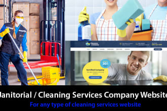 create janitorial,  plumber, facilities management  website