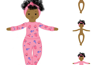 draw your handmade doll or toy