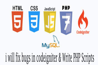 do html css bootstrap js, jquery and PHP codeigniter