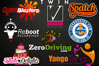 design a morden business logo with source files