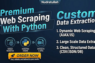 web scrape or mine data from a webpage or website