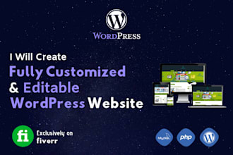 create a wordpress website or redesign wordpress website
