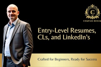craft an entry level resume, cl, and linkedin