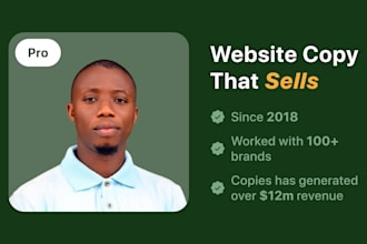 write powerful, high converting website content that sells