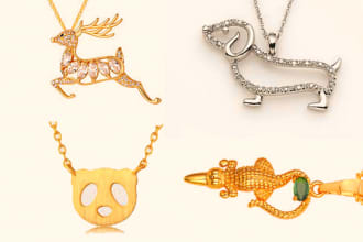 design 3d jewelry models of custom necklace and pendant