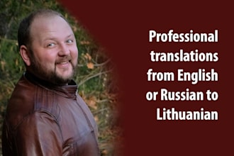 translate from english or russian to lithuanian