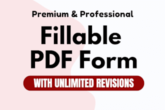 create fillable pdf form or convert to fillable pdf document