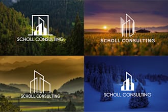 design a unique real estate logo and business branding kit