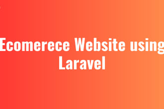 develop ecommerce website using laravel