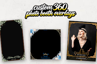 create custom 360 photo booth overlays