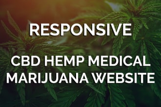 design responsive cbd hemp medical marijuana website