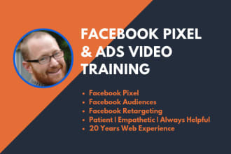 provide facebook pixel and ads video training