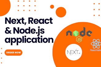 build react, next, and nodejs applications