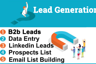 do b2b lead generation, linkedin leads, prospect list and targeted list