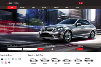 make responsive online car dealership website