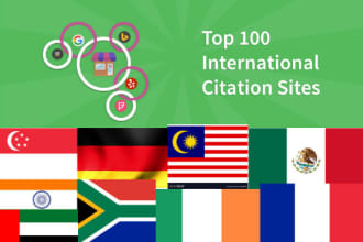 do international local citations for any country worldwide
