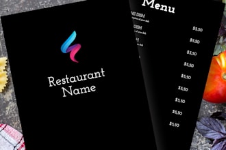 design professional menu list