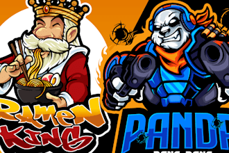 design your cartoon logo,mascot,gaming and twitch