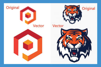 vector trace redraw logo or images