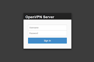 setup and configure web based openvpn server