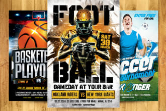 design any sports flyer and fitness flyer