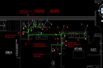 design and draw plumbing layout with calculations