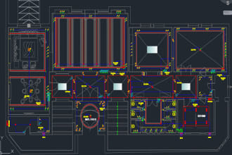 design and draw electrical layout quantity of material