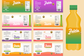 do juice coffee vape jar bottle packaging label