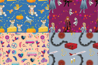 design repeat pattern for scarf design and baby products