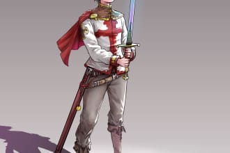 make your imaginary character design or fanarts