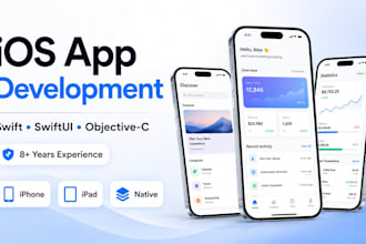 develop ios app using swift, swiftui or objective c