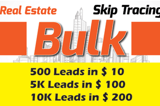 do bulk skip tracing for your real estate business