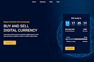 create ico cryptocurrency website for you