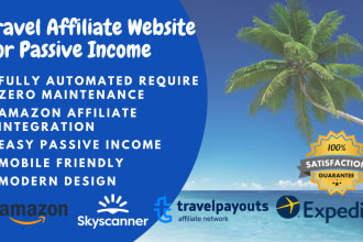 provide automated travel affiliate websites for passive income