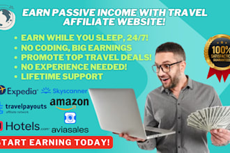 create automated travel affiliate websites for passive income growth