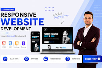 build responsive HTML CSS bootstrap websites