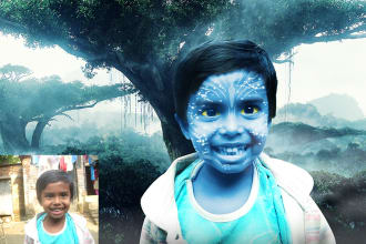 do photo manipulation, retouch and edit, using photoshop cc